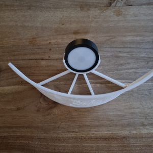Litho's Gebogen Litho met Houder voor Lampje – Een Uniek Gedenkteken 3D Print & Laser Service Achterhoek