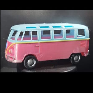 Beachbus Decoratie – 3D Geprint, 28 cm, Retro Stijl