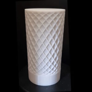 Verlichting Wit Lampje met Kaarslicht – 3D Geprint, 14 cm 3D Print & Laser Service Achterhoek