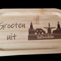 Gepersonaliseerd Bamboe Koffieplankje – Met Gravure